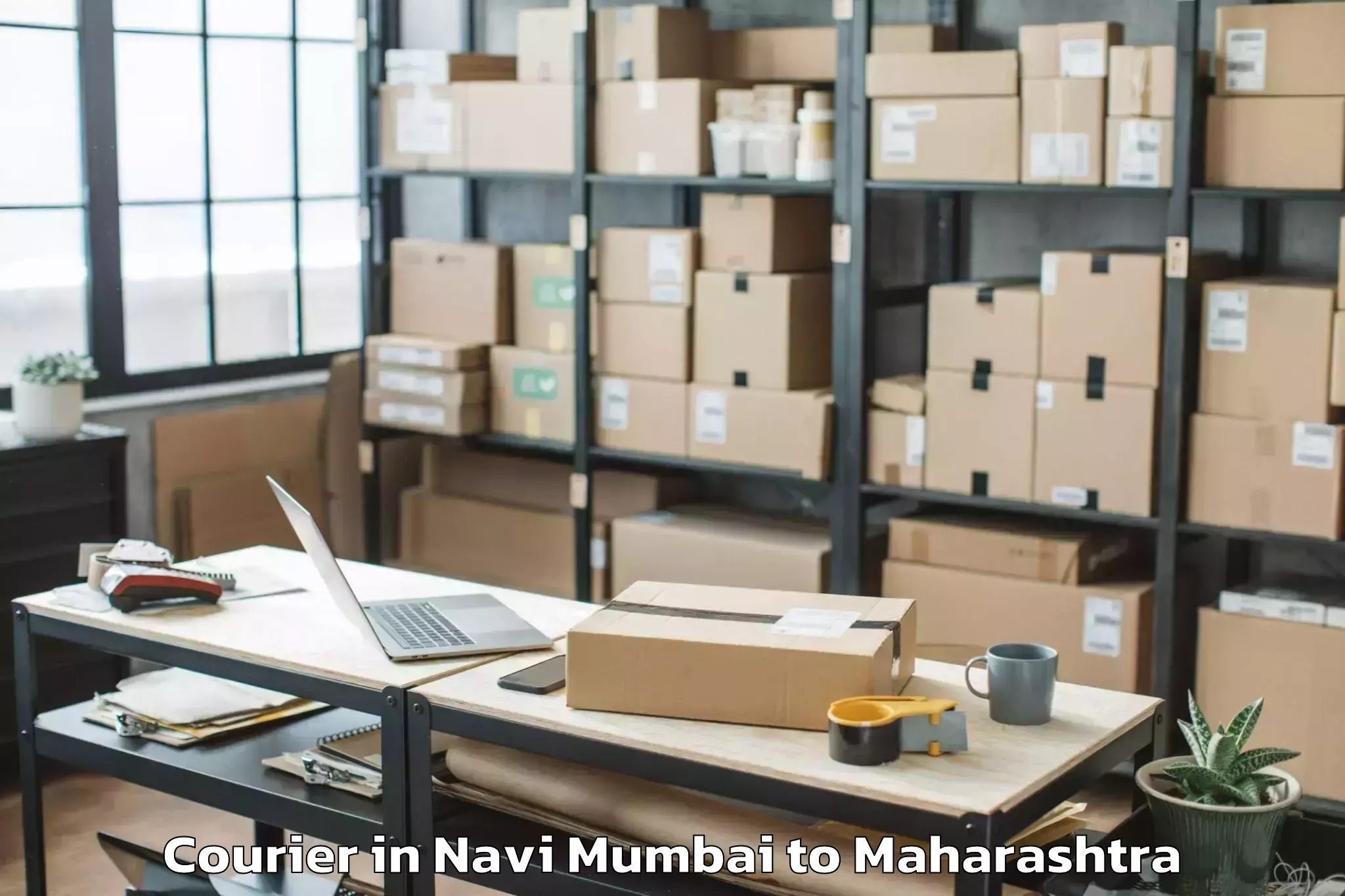 Easy Navi Mumbai to Manwat Courier Booking